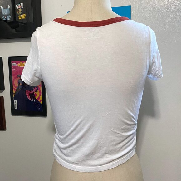 Express "Friday I Need You" Graphic Ringer Tee - Picture 2 of 3